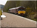 NN3330 : Class 66 locomotive, Upper Tyndrum station by Craig Wallace