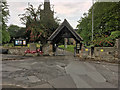 SK3027 : Lychgate and War Memorial, St Wystan's Church by David Dixon