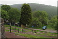 SO1602 : Wooded hillside view from Hollybush by Jaggery