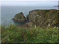 SM8734 : Headland above Abermawr by Alan Hughes