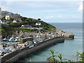 SW8061 : Harbour wall - Newquay by Chris Allen