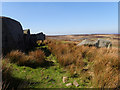 SE1344 : Rock Outcrop, Burley Moor by Mick Garratt