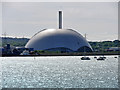 SU3911 : Marchwood Incinerator Dome by David Dixon