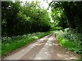 SO3427 : Church Road heading westwards up Mynydd Merddin by Christine Johnstone