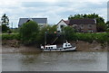 SK8199 : Boat moored on the River Trent by Mat Fascione