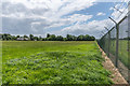 SU1497 : RAF Fairford perimeter fence by Ian Capper