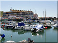 SY4690 : West Bay Deep Water Harbour by David Dixon