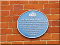 TL1929 : Plaque at Benslow Nursing Home, Hitchin by David Hillas