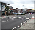 ST2280 : Zebra crossing to Llanrumney Library and Community Hub, Cardiff by Jaggery