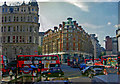 TQ2779 : Knightsbridge: major intersections at entrance to Underground station, 2000 by Ben Brooksbank