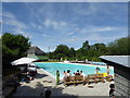 SX7088 : Open air swimming pool Chagford by Chris Allen