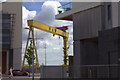 J3574 : Harland and Wolff crane from Titanic Quarter by Robert Eva