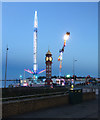 SY6879 : The funfair comes to Weymouth Esplanade by Robin Stott