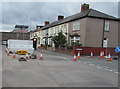 ST3089 : Temporary traffic lights in Crindau, Newport by Jaggery