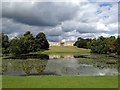 SP6737 : Stowe House across Octagon Lake by Paul Coueslant