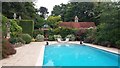 TQ7029 : The swimming pool at Pashley Manor Gardens by Marathon