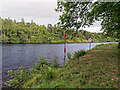 NH6038 : Navigation markers on Loch Dochfour by valenta