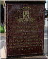 SM9005 : Flemish inscription on the Belgian War Memorial, Milford Haven by Jaggery