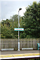 TL9165 : Thurston Railway Station sign by Geographer