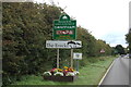 TF8110 : Swaffham Town Name sign on the A1065 Castle Acre Road by Geographer