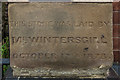 SO5175 : Foundation stone, former Zion Methodist Chapel, New Road by Ian Capper