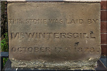 SO5175 : Foundation stone, former Zion Methodist Chapel, New Road by Ian Capper