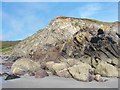 SW7316 : Rock formations at Kennack Sands, Cornwall by Derek Voller