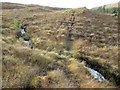 NN2599 : Deer path crossing Allt Lochan na Beinne Brice near Loch Garry by ian shiell