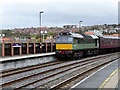 NZ8910 : NYMR Diesel Train Arriving at Whitby by David Dixon