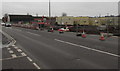 SO5040 : Fenced-off part of Edgar Street, Hereford by Jaggery