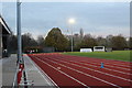 TQ4074 : Athletics track, Sutcliffe Park by M J Roscoe