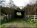 SK2733 : Former railway bridge over the old driveway to Hepnalls by Ian Calderwood