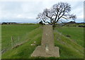 SK7611 : Triangulation Pillar at the Burrough Hill Country Park by Mat Fascione