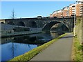 SE2933 : Old railway viaduct crossing the Leeds and Liverpool Canal by Alan Murray-Rust