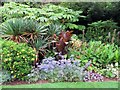 SZ4083 : A flower border at Mottistone Manor by Steve Daniels