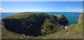 SH2279 : Dinas Promontory fort east of Porth Ruffydd, Holy Island, Anglesey by Phil Champion