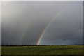 SE3886 : Double Rainbow over the East Coast Mainline by Chris Heaton