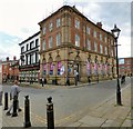 SJ8990 : Bank Chambers and Bulls Head by Gerald England