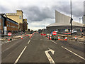 SJ8096 : Metrolink Work outside the Imperial War Museum North by David Dixon