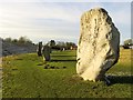 SU1069 : Standing stones in Avebury by Steve Daniels