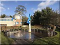 SJ8245 : Viewing area outside Keele Observatory by Jonathan Hutchins