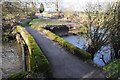 SO9559 : Packhorse bridge beside Shell Ford by Philip Halling