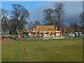 NS3974 : Levengrove Park: new pavilion under construction by Lairich Rig