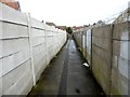 SK4496 : Ginnel between Main Street and Dale Road by Graham Hogg