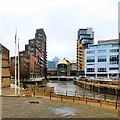 SE2933 : River Aire through Leeds by Gerald England