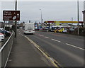 SN4900 : Brown sign 4 miles from Parc y Scarlets, Llanelli by Jaggery