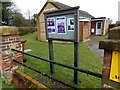 TL1419 : Perry Green Baptist Chapel Notice Board by Geographer