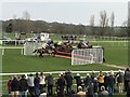 TF9228 : Five horses in the air together - Fakenham Races by Richard Humphrey