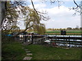 TL2097 : Boat moorings at The Woolpack, Stanground by Paul Bryan