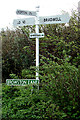 TG4901 : Signpost & Browston Lane sign by Geographer